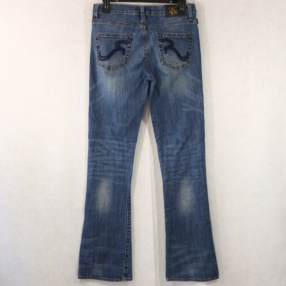 Rock & Republic Embroidered Boot Cut Jeans Size 8 - Picture 4 of 7